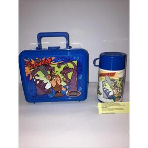 Vintage 1997 NEW DISNEY HERCULES THE HERCINATOR ALADDIN LUNCHBOX W/Thermos NEW